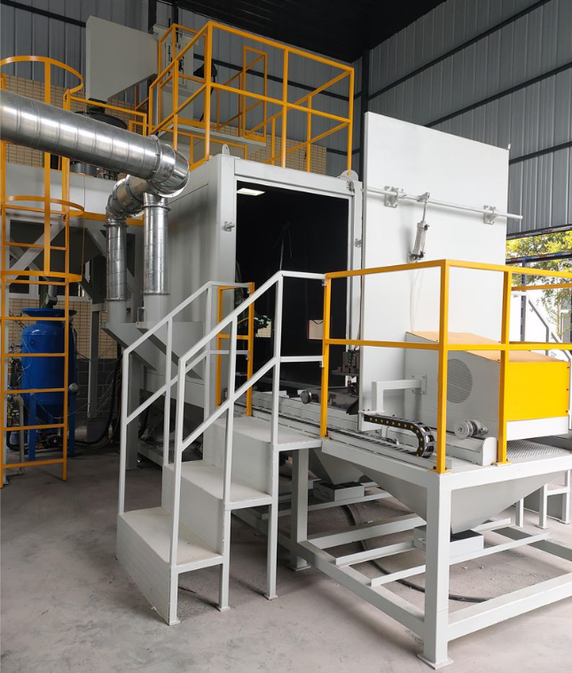 磐石全自动喷砂机 实现无人化高效生产