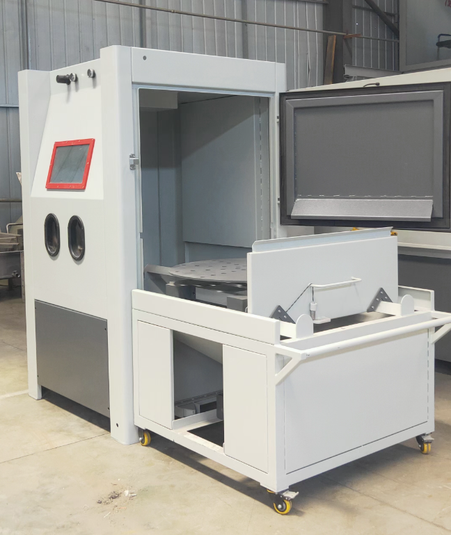 磐石箱式喷砂机 适合小工件批量处理