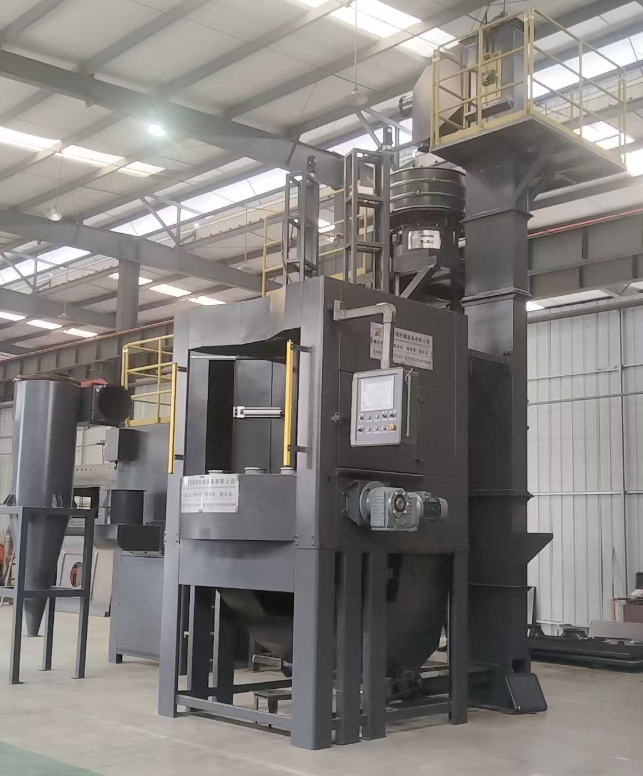 磐石转盘式喷砂机 提升圆形工件处理效率