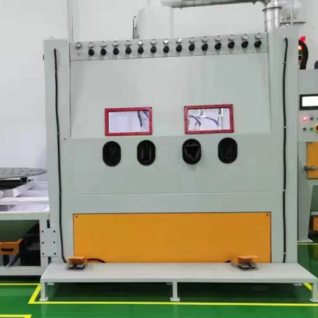 磐石高效生产，从箱体手动喷砂机开始，提升零部件质量